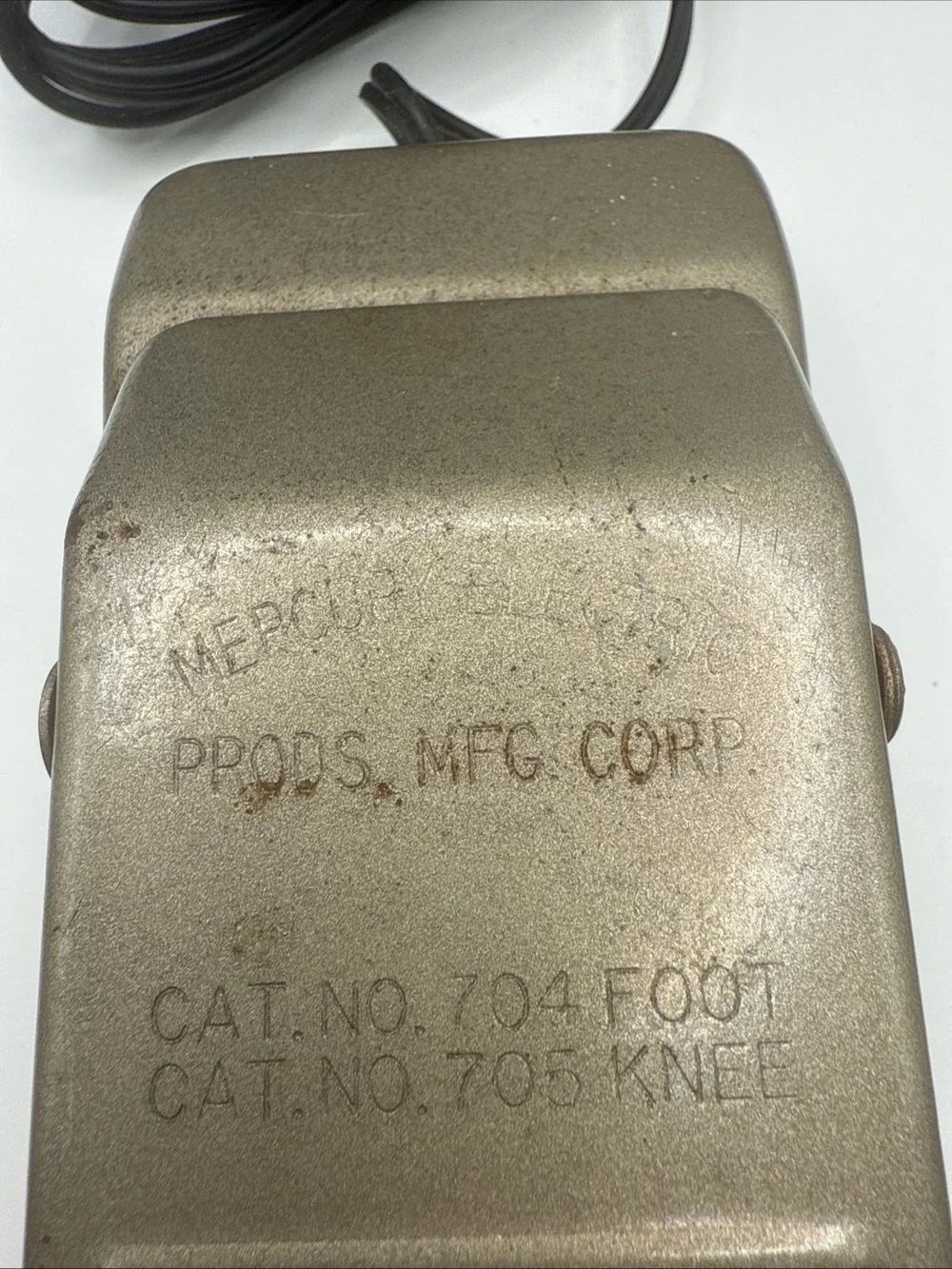 Vintage Foot/Knee Controller Pedal - Metallic Beige foot 704 knee 705